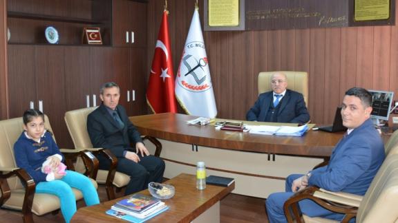 Türkiye Santraç Federasyonu Kilis İl Temsilcisi İl Milli Eğitim Müdürü Abdurrahman Sevgiliyi Makamında Ziyaret Etti
