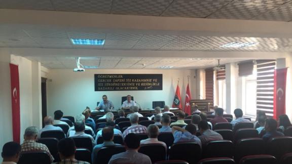 İl Milli Eğitim Müdürümüz Ahmet ALAGÖZ Okul Müdürleriyle Toplantı Yaptı
