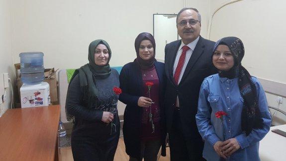 İl Milli Eğitim Müdürü Ahmet ALAGÖZ, Kadın Personellerin Kadınlar Gününü Kutladı.